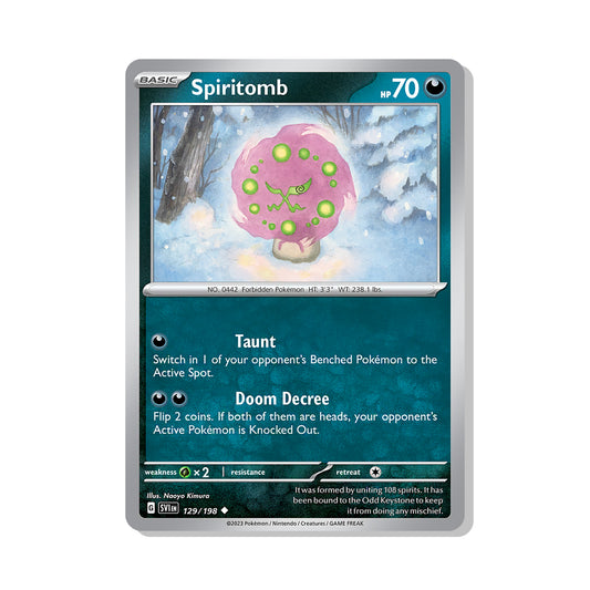 Spiritomb Pokémon Scarlet & Violet - Cosmos Holo kaart | Engels