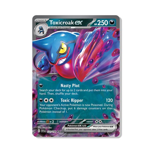 Toxicroak ex Pokémon Scarlet & Violet - ex kaart | Engels