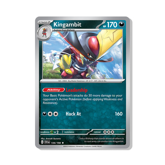 Kingambit Pokémon Scarlet & Violet - Reverse Holo kaart | Engels