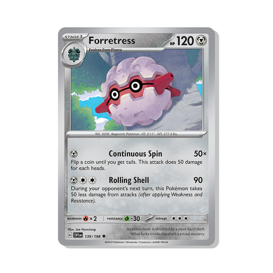 Forretress Pokémon Scarlet & Violet - Normal kaart | Engels