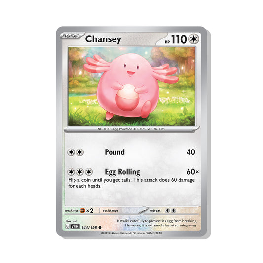 Chansey Pokémon Scarlet & Violet - Normal kaart | Engels