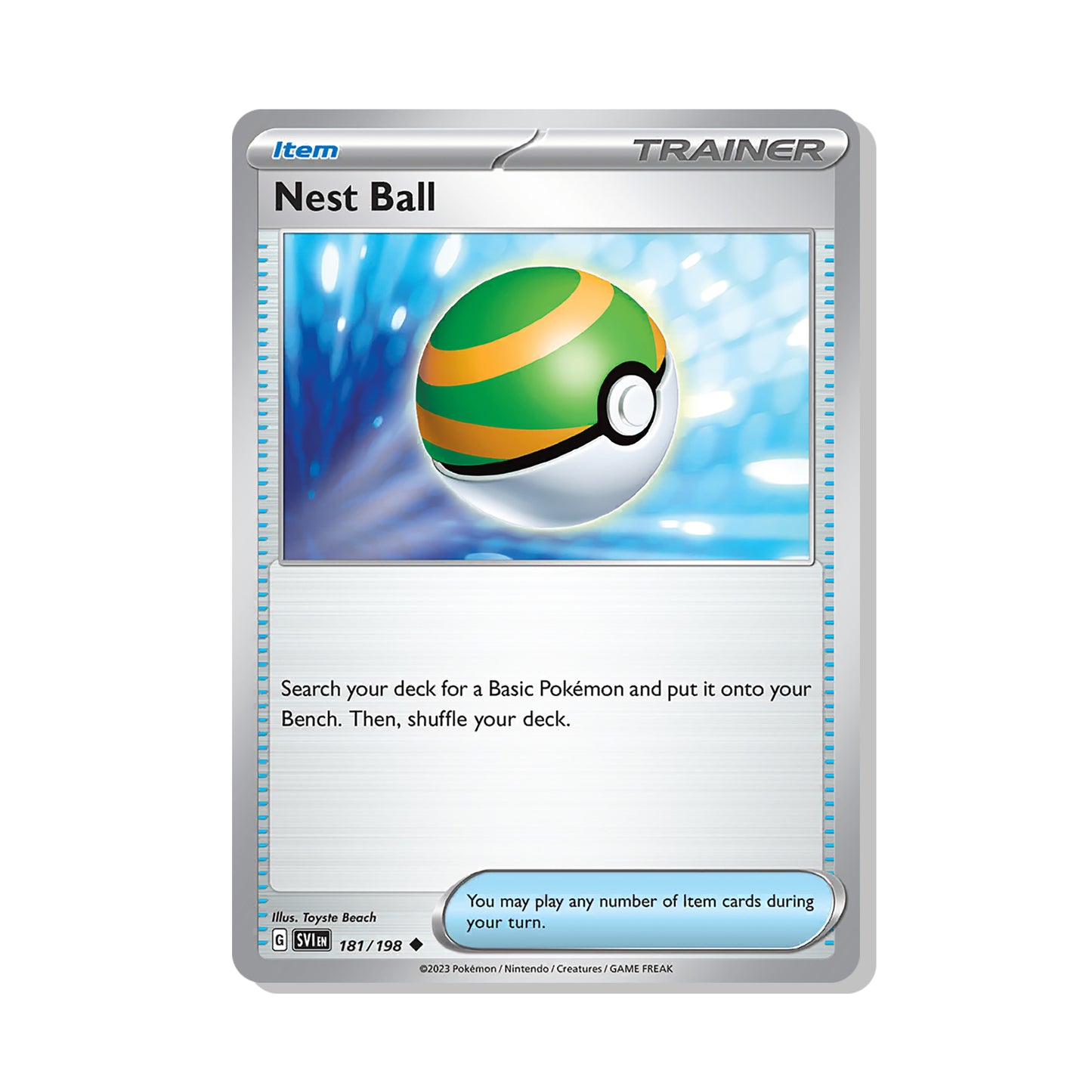 Nest Ball Pokémon Scarlet & Violet - Normal kaart | Engels