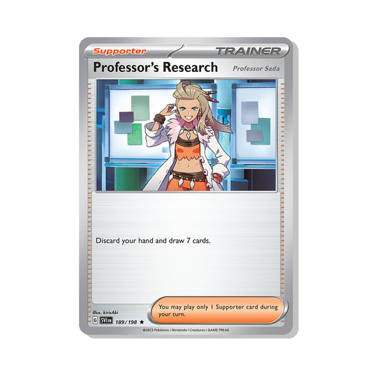 Professor's Research Pokémon Scarlet & Violet - Reverse Holo kaart | Engels