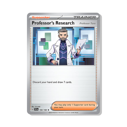 Professor's Research Pokémon Scarlet & Violet - Reverse Holo kaart | Engels