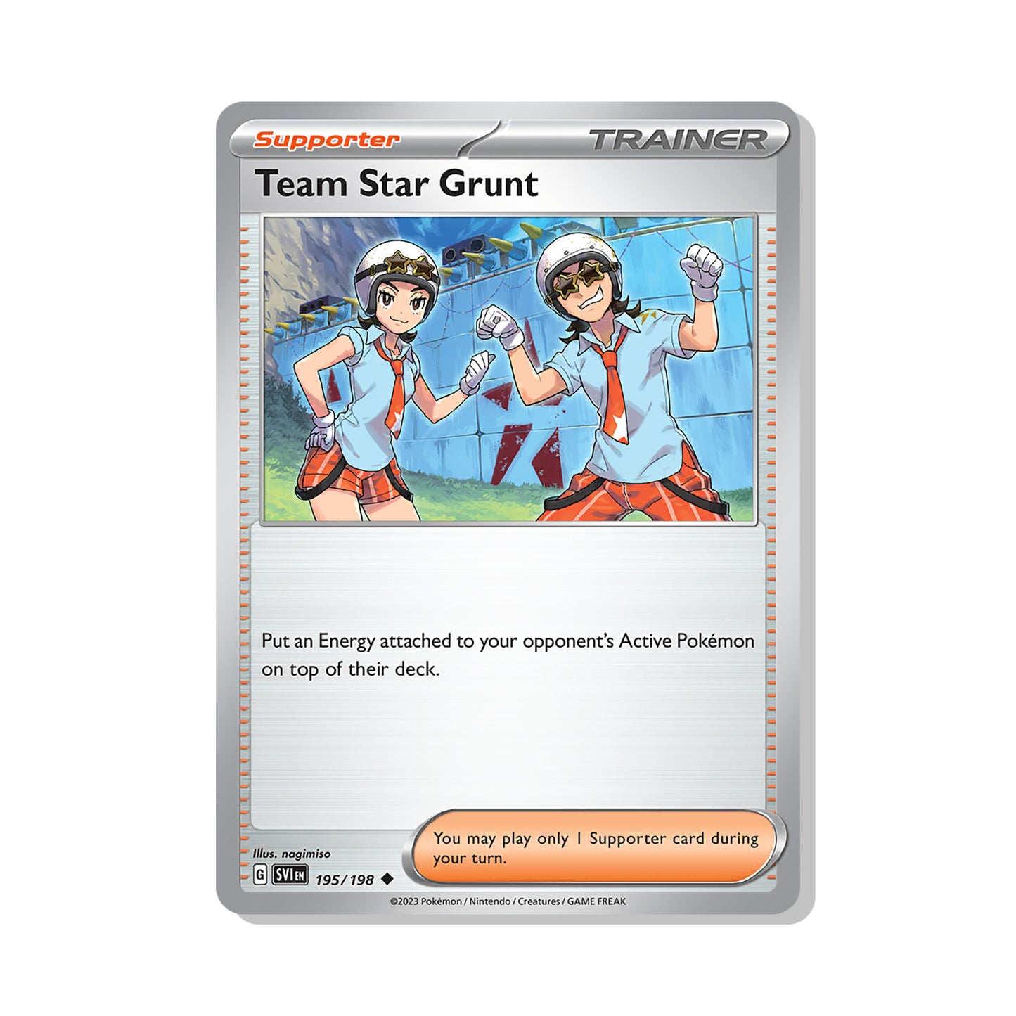 Team Star Grunt Pokémon Scarlet & Violet - Reverse Holo kaart | Engels