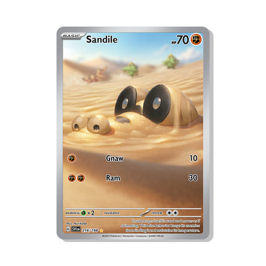 Sandile Pokémon Scarlet & Violet - Full Art kaart | Engels