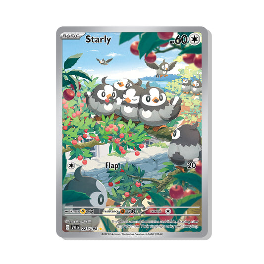 Starly Pokémon Scarlet & Violet - Full Art kaart | Engels