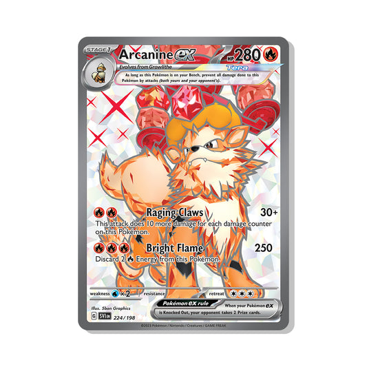 Arcanine ex Pokémon Scarlet & Violet - ex kaart | Engels