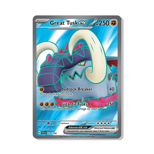 Great Tusk ex Pokémon Scarlet & Violet - ex kaart | Engels
