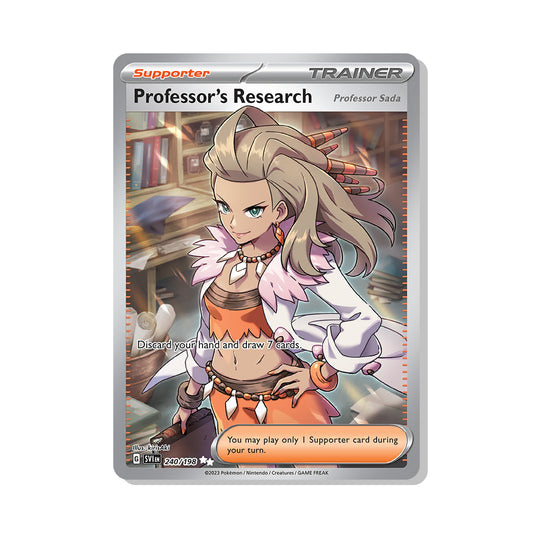 Professor's Research Pokémon Scarlet & Violet - Full Art kaart | Engels