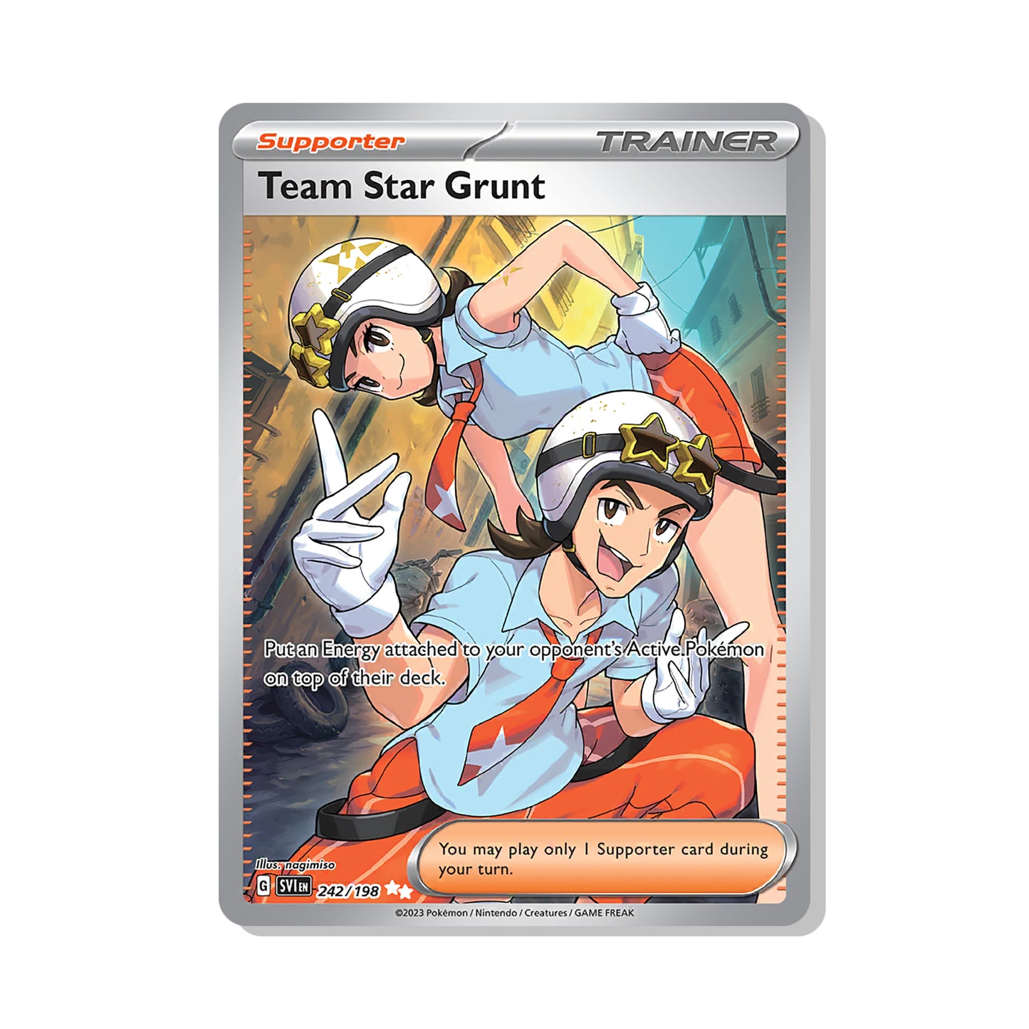 Team Star Grunt Pokémon Scarlet & Violet - Full Art kaart | Engels
