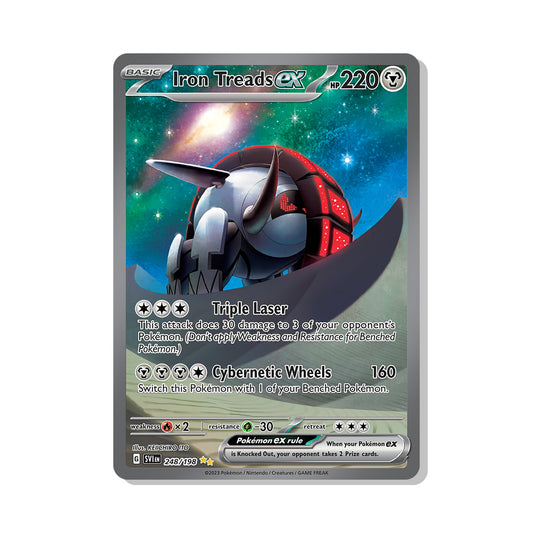 Iron Treads ex Pokémon Scarlet & Violet - Full Art, ex kaart | Engels