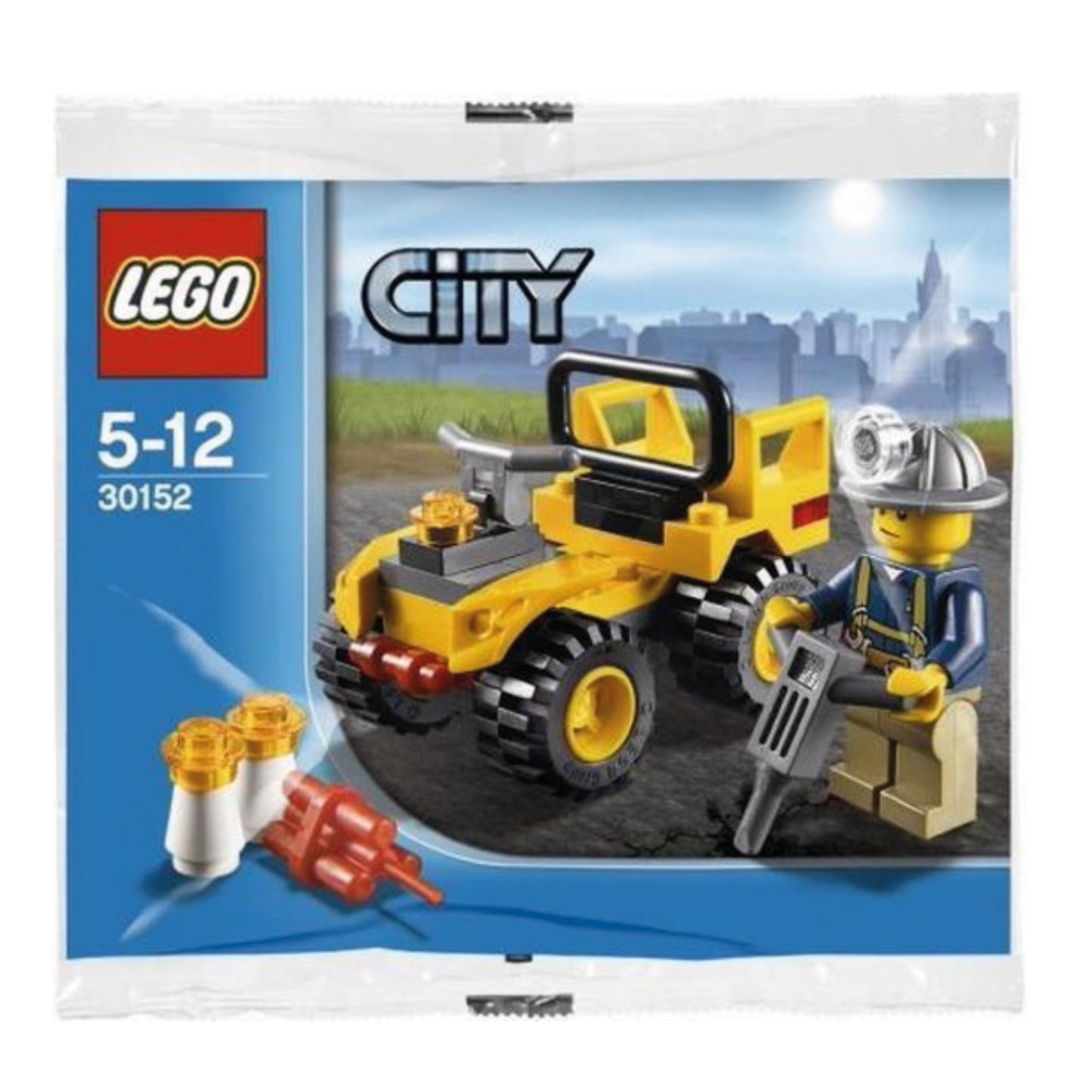 LEGO 30152 Mijnbouw Quad (Polybag) | Mijnwerker Collectors item