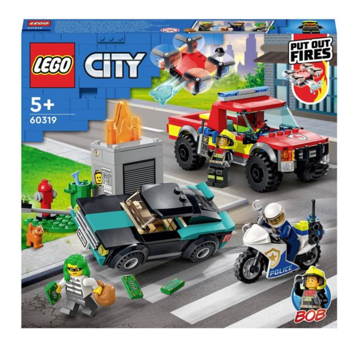 LEGO City Brandweer & Politie Achtervolging - 60319