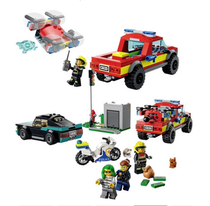 LEGO City Brandweer & Politie Achtervolging - 60319