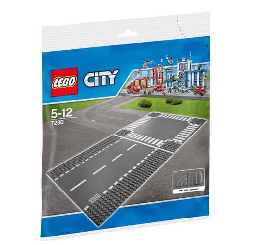 LEGO City Rechte Wegenplaten en Kruising - 7280