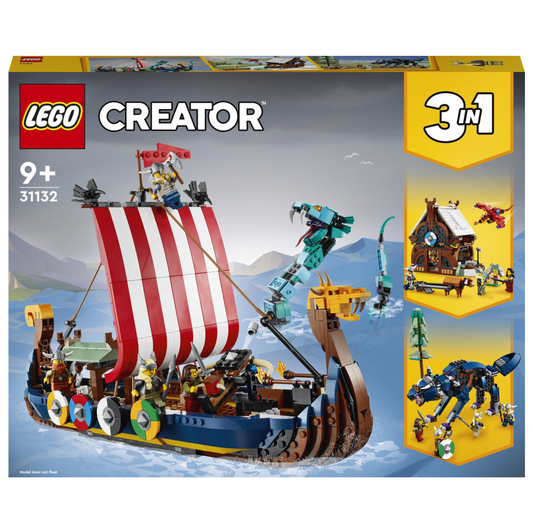 LEGO Creator Vehicles Vikingschip en de Midgaardslang - 31132