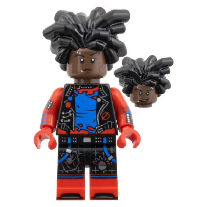 Spider Punk LEGO Minifigure COLSPI02 Spider Verse Hobie Brown