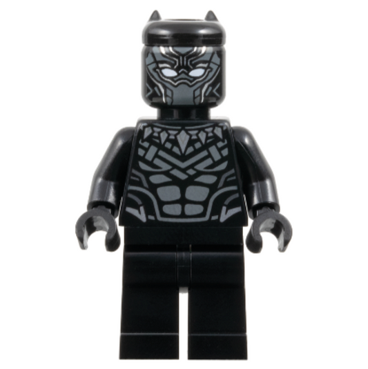 Black Panther LEGO Marvel Minifigure SH1019 Dark Gray Armor Wakanda