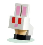 LEGO Minecraft White Bunny Figure Rabbit Animal