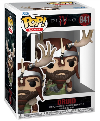 Funko Pop Games Diablo IV Druid #941 Vinyl Figure Collectible