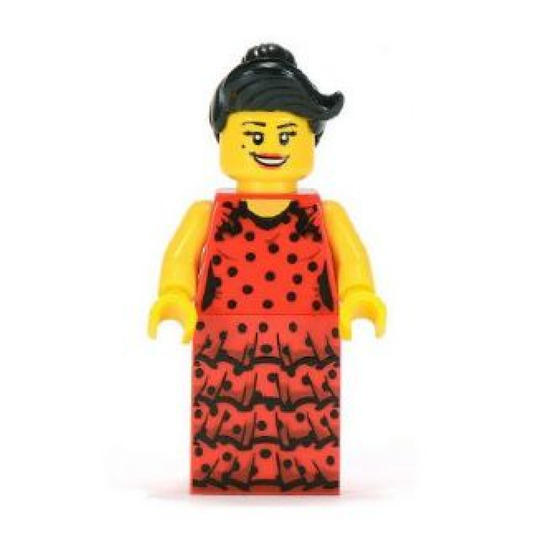 LEGO Minifigures Series 6 Flamenco Dancer – Spanish Flamenco Minifigure