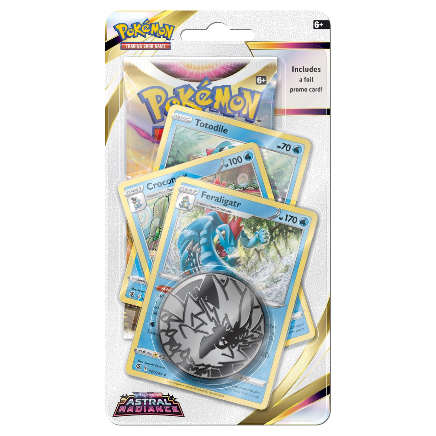 Pokémon Sword & Shield Astral Radiance Premium Checklane Booster- Feraligatr