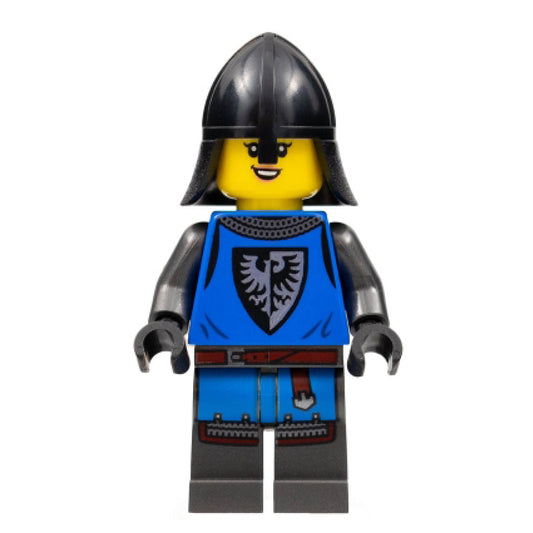 Black Falcon - Female, Pearl Dark Gray Detailed Legs, Black Neck Protector
