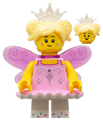 Minifig col399 - Sugar Fairy, Series 23 (Minifigure Only without Stand and Accessories)