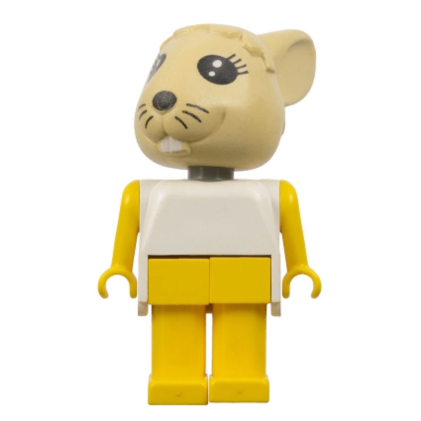Fabuland Rabbit - Bonnie Bunny, Tan Head, Yellow Legs and Arms, White Top