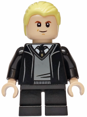 LEGO Harry Potter Draco Malfoy Minifiguur hp608 | Hogwarts Robe Black Tie Grin