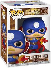 Funko Pop Marvel Infinity Warps Soldier Supreme #858 Vinyl Bobble-Head Figure