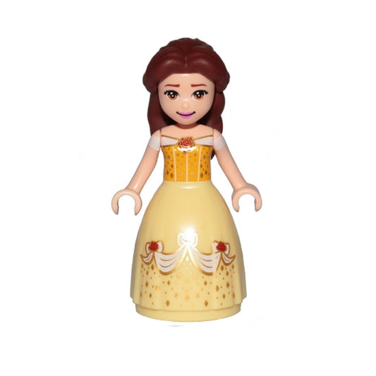 Belle - Dress with Red Roses, White Sleeves
