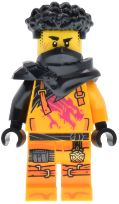 LEGO NINJAGO Arin Minifiguur njo0981 | Magenta Dragon Shirt met Schouderpads