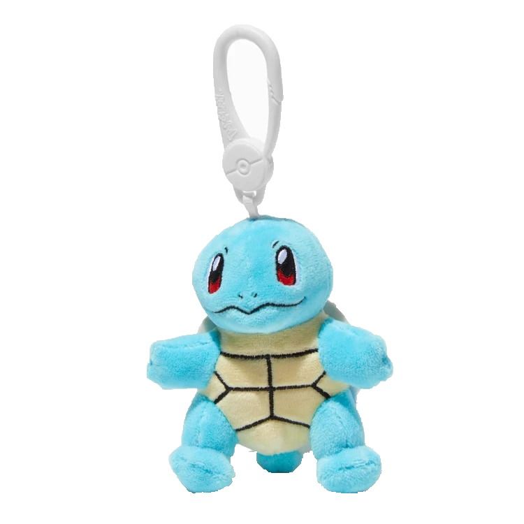 Pokemon Squirtle Clip On Plush Keychain Knuffel