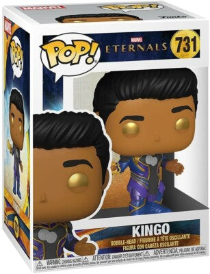 Funko Pop Marvel Eternals Kingo #731 Vinyl Bobble-Head Figure