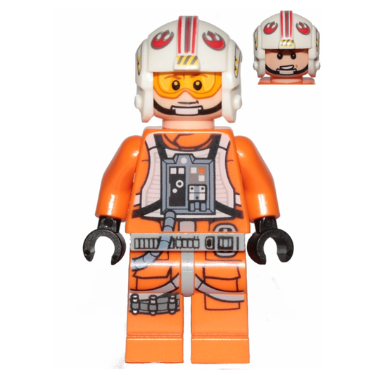 Luke Skywalker (Pilot, Printed Legs, Visor Up / Down)