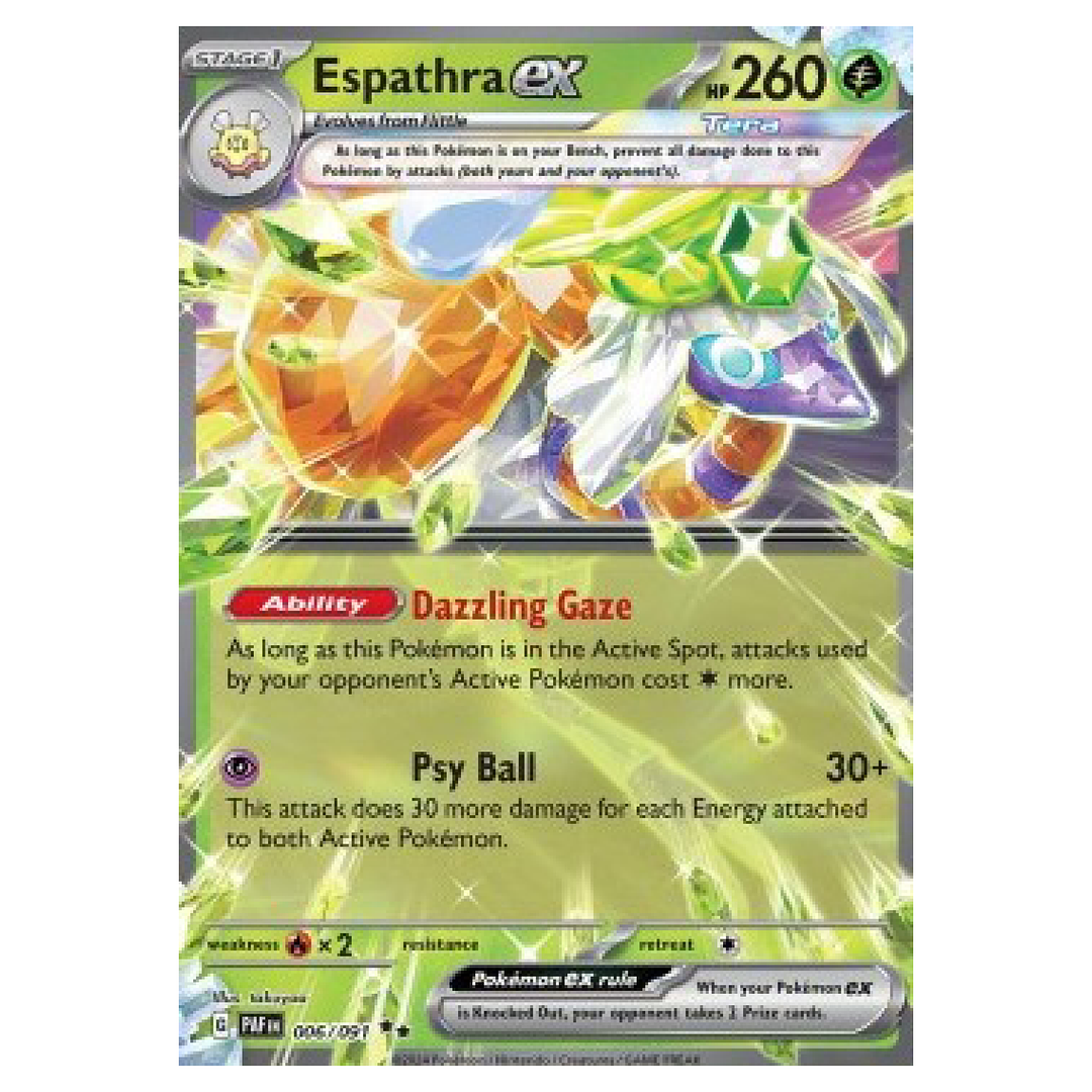 Pokemon TCG - Paldean fates - Espathra ex 006/091 (PAF 006)