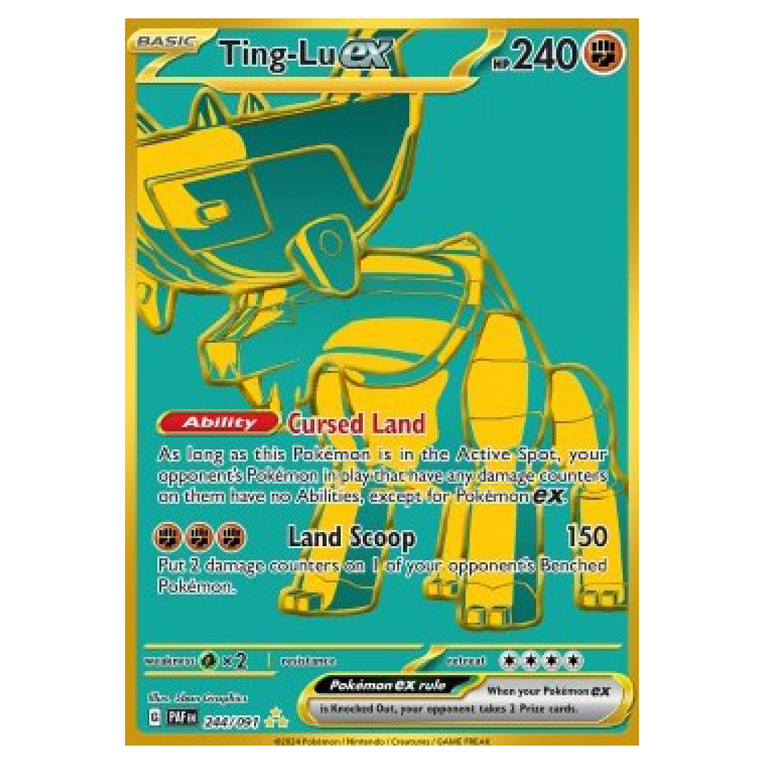 Pokemon TCG - Paldean fates - Ting-Lu ex 244/091 (PAF 244)