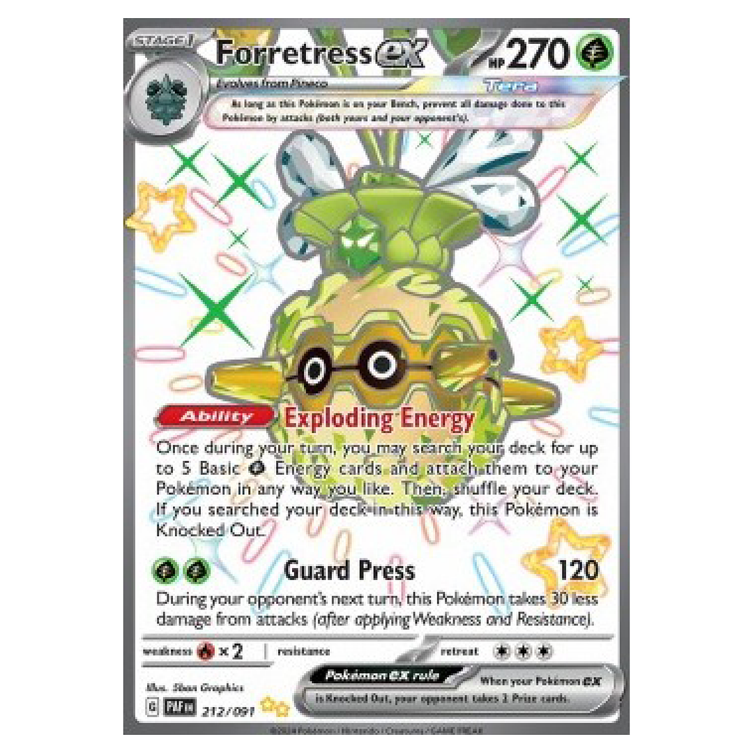 Pokemon TCG - Paldean fates - Forretress ex 212/091 (PAF 212)