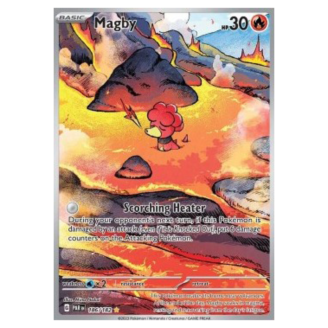 Pokemon TCG - Paradox Rift - Magby 186/182 (PAR 186)